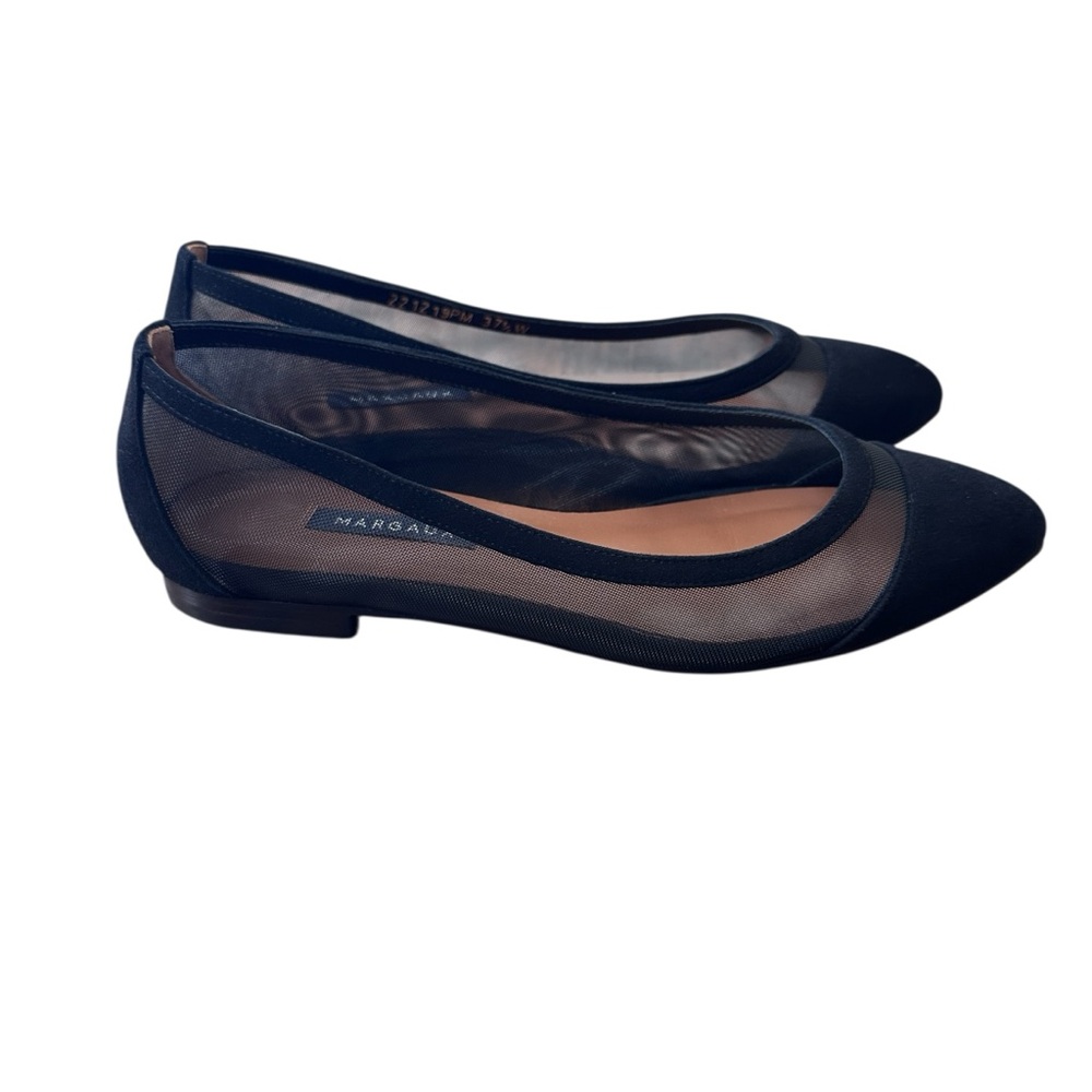 Margaux Black Sheer Flats